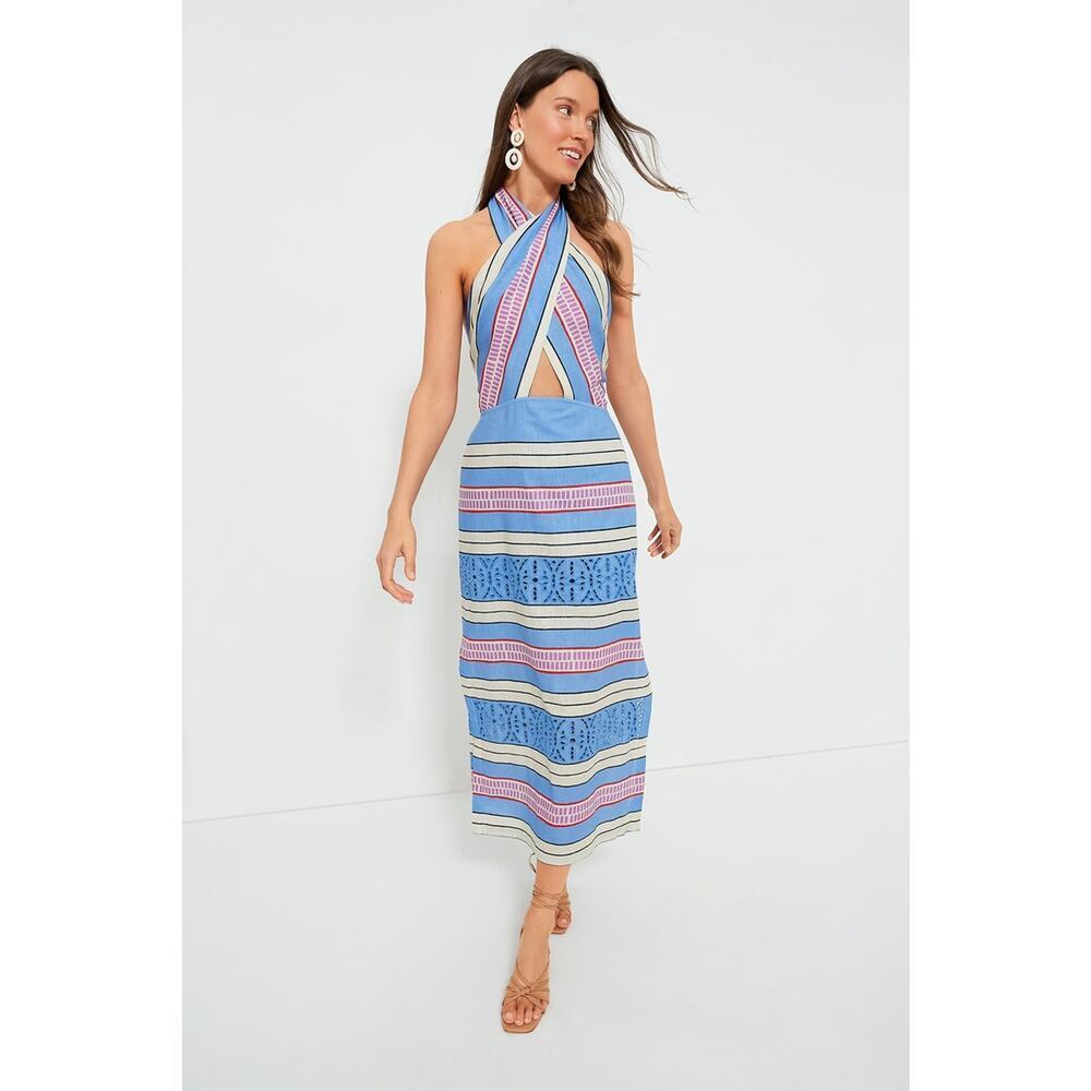 TUCKERNUCK Sorrento Stripe Ames Dress Size XL NWT Retail $398 Tuckernuck